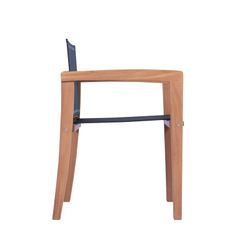 Garden dining set in honey teak and black Batyline | Danao + Candon