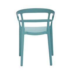 Garden chair with polypropylene arms in aquamarine, 57 x 52.5 x 76.5 cm | Surf