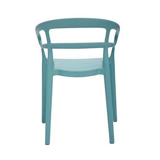 Garden chair with polypropylene arms in aquamarine, 57 x 52.5 x 76.5 cm | Surf