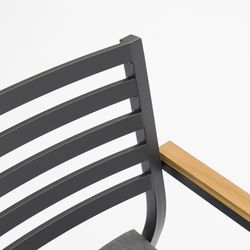 Garden dining set in anthracite aluminum | Yowah + Broome