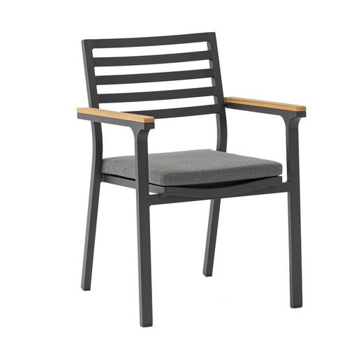 Garden dining set in anthracite aluminum | Yowah + Broome