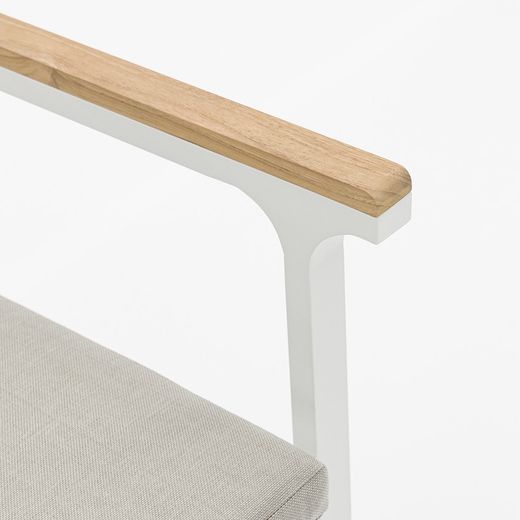 Set da pranzo da giardino in alluminio bianco | Noosa + Broome