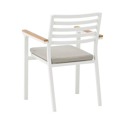 Set da pranzo da giardino in alluminio bianco | Noosa + Broome