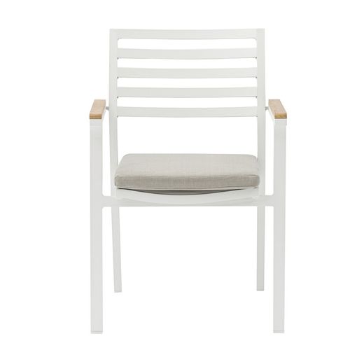 Set da pranzo da giardino in alluminio bianco | Noosa + Broome