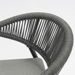 Garden dining set in anthracite aluminum | Boori + Ross