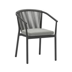 Garden dining set in anthracite aluminum | Boori + Moana