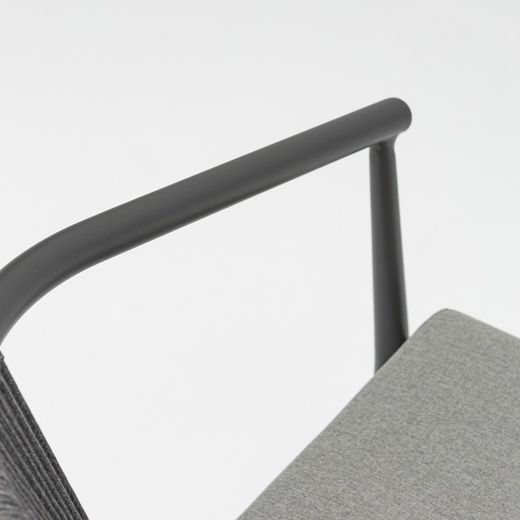 Set da pranzo da giardino in alluminio antracite | Boori+Moana