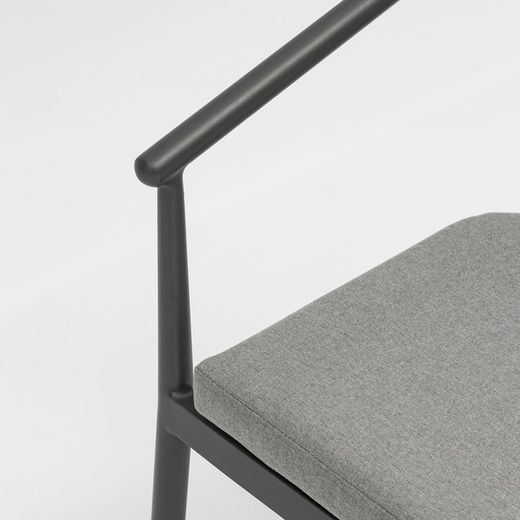 Set da pranzo da giardino in alluminio antracite | Boori+Moana