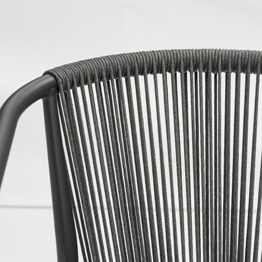 Set da pranzo da giardino in alluminio antracite | Boori+Moana