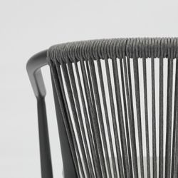 Garden dining set in anthracite aluminum | Boori + Moana