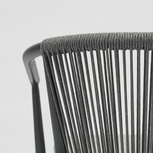 Set da pranzo da giardino in alluminio antracite | Boori+Moana