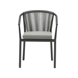 Garden dining set in anthracite aluminum | Boori + Moana