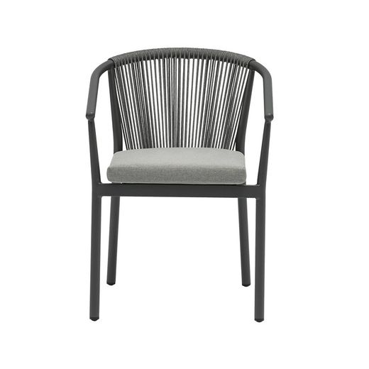 Set da pranzo da giardino in alluminio antracite | Boori+Moana