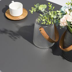 Aluminum and olefin rope garden chair in white and light grey, 57 x 60.5 x 76.5 cm | Ross