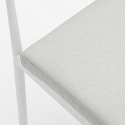 Garden dining set in white aluminum | Boori + Moana