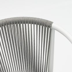 Garden dining set in white aluminum | Boori + Moana