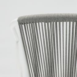 Garden dining set in white aluminum | Boori + Moana