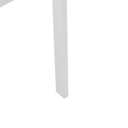 Aluminum and textilene garden chair in white, 57 x 60 x 84 cm | Adin