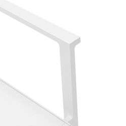 Aluminum and textilene garden chair in white, 57 x 60 x 84 cm | Adin