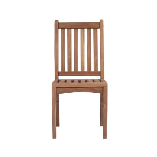 Καρέκλα κήπου από ξύλο τικ σε μελί, 45 x 54 x 98,5 cm | Danao