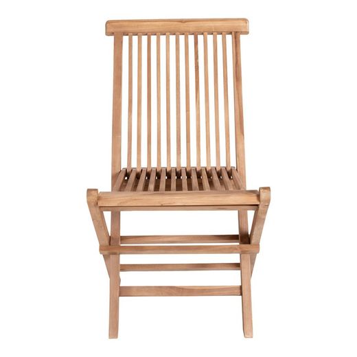 Teak wood garden chair in natural, 62 x 46 x 89 cm | Toledo