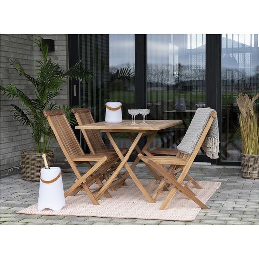 Teak wood garden chair in natural, 62 x 46 x 89 cm | Toledo
