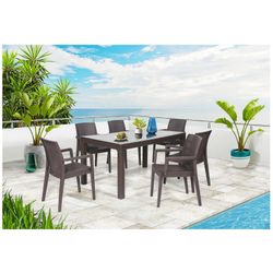 Krzesło ogrodowe Glady Brown, 54x58x86 cm