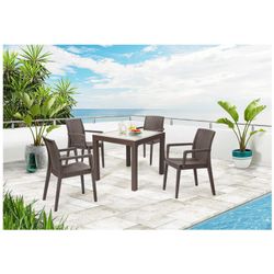 Krzesło ogrodowe Glady Brown, 54x58x86 cm