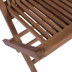 Garden dining set in honey-colored teak | Naga XL