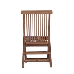 Garden dining set in honey-colored teak | Naga XL