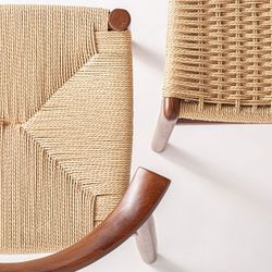 Silla de madera de haya en marrón, 52 x 47 x 81 cm | Whel