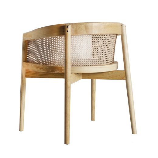 Cadeira de madeira de olmo natural, 61 x 52 x 70 cm | Vikan