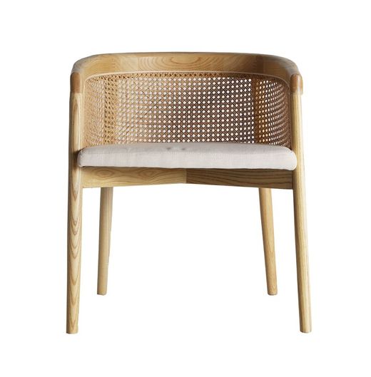 Cadeira de madeira de olmo natural, 61 x 52 x 70 cm | Vikan