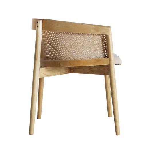 Cadeira de madeira de olmo natural, 61 x 52 x 70 cm | Vikan