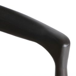 Elm wood chair in black and natural, 54 x 52 x 75 cm | Leynie