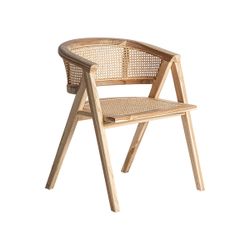 Houten stoel in bruin, 60 x 61 x 74 cm | Eane