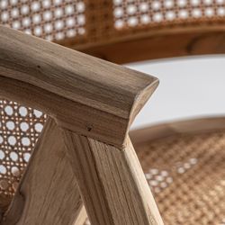 Houten stoel in bruin, 60 x 61 x 74 cm | Eane