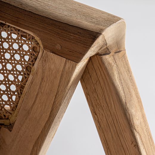Houten stoel in bruin, 60 x 61 x 74 cm | Eane
