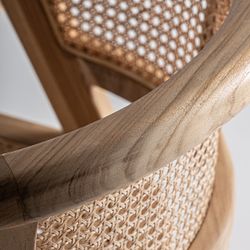Houten stoel in bruin, 60 x 61 x 74 cm | Eane