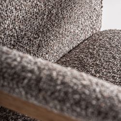 Silla de madera y tejido en gris, 62 x 68 x 89 cm | Bezier
