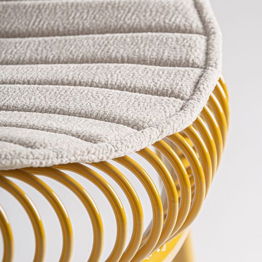 Silla de metal en amarillo, 67 x 62 x 74 cm | Brienz