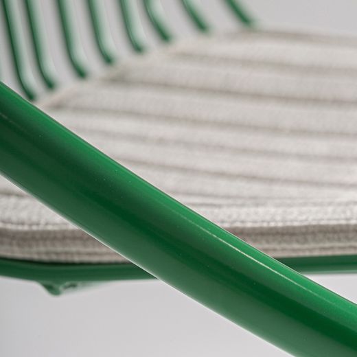 Silla de metal en verde, 67 x 62 x 74 cm | Brienz