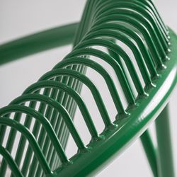 Silla de metal en verde, 67 x 62 x 74 cm | Brienz