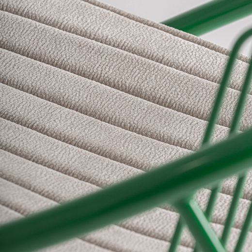 Silla de metal en verde, 67 x 62 x 74 cm | Brienz