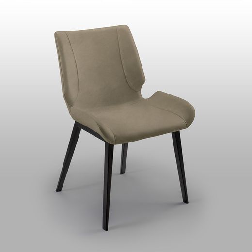 Metall- och tygstol Kiara Beige, 54x56x83cm