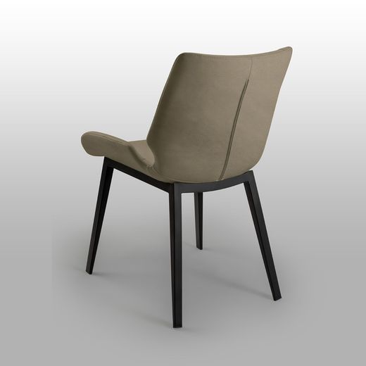Metall- och tygstol Kiara Beige, 54x56x83cm