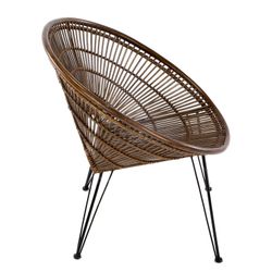Silla de mimbre, 71x79x80 cm