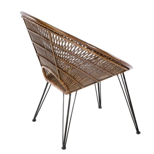 Silla de mimbre, 71x79x80 cm