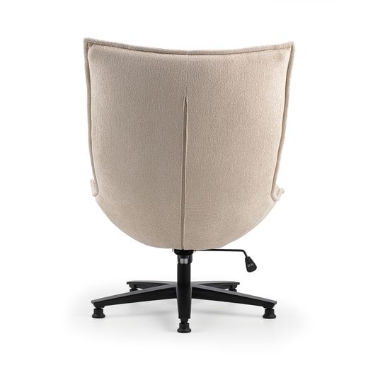 Chaise de bureau en tissu beige, 101 x 76 x 81 cm | Cave