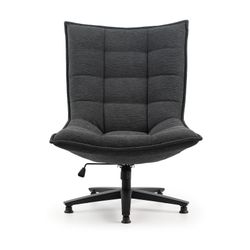 Chaise de bureau en tissu gris foncé, 101 x 76 x 81 cm | Cave